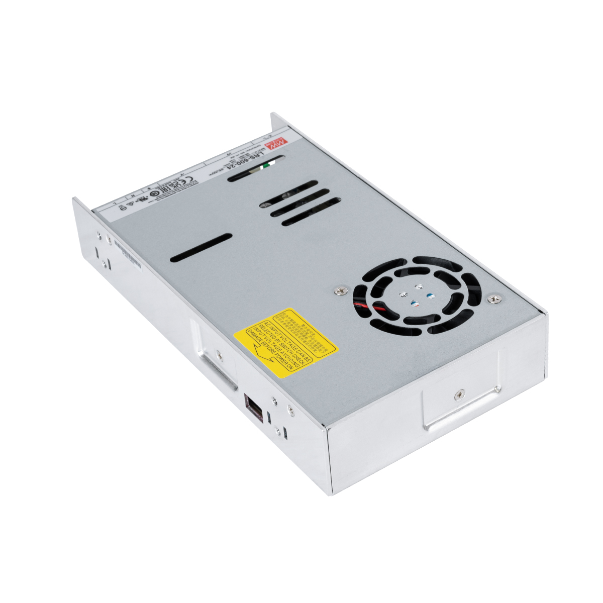 GloboStar® LRS-600-24 90788 MEANWELL Ρυθμιζόμενο Μεταλλικό Τροφοδοτικό PELV για Προϊόντα LED 600W 25A - AC 220-240V σε DC 24V - Ρυθμιζόμενο από 22.8VDC έως 26.4VDC - IP20 Μ22.5 x Π12.4 x Υ4.1cm - 3 Years Warranty - Image 3