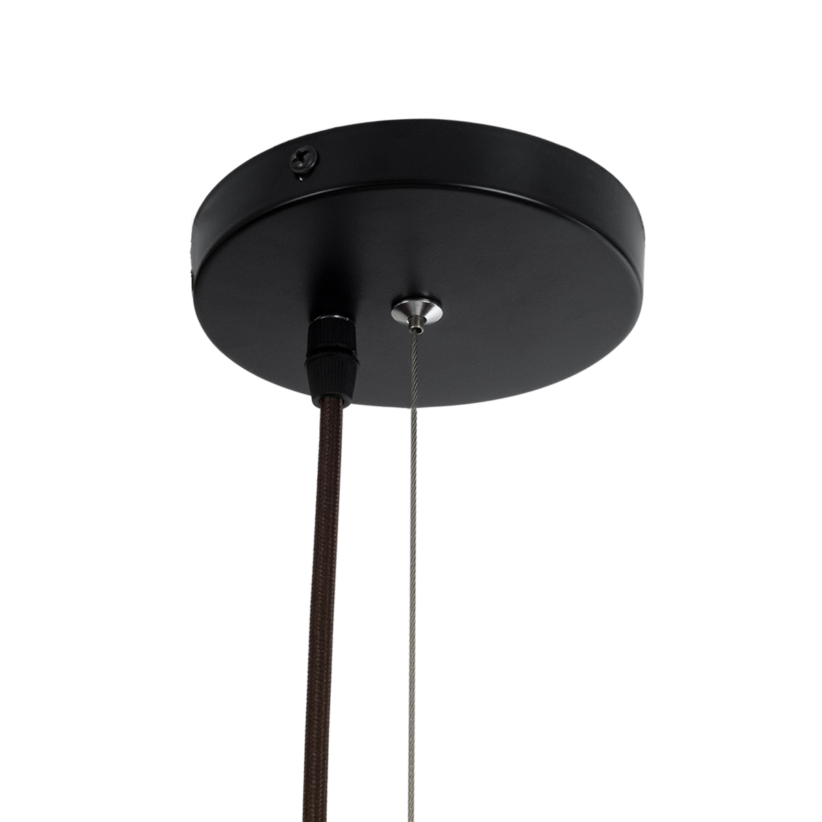 GloboStar® GUADELOUPE 02295 Boho Κρεμαστό Φωτιστικό Οροφής Μονόφωτο 1 x E27 AC220-240V IP20 - Φ120 x Υ100cm - Καφέ Σκούρο Φυσική Ράφια Νήμα Πλέγμα Καμπάνα - 5 Χρόνια Εγγύηση - Image 9