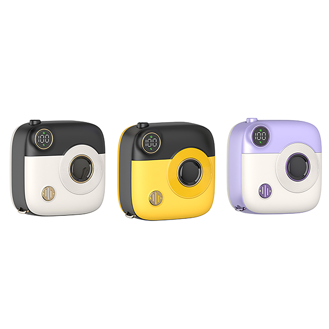 PR223 mini camera digital display fast charging power bank 10000mAh (Black & White) - Image 5