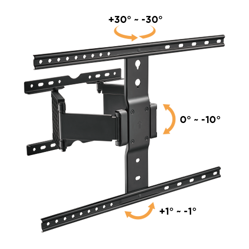 Brateck Βάση TV Επιτοίχια LPA72-464 37" - 90" Ultra Slim - Image 4