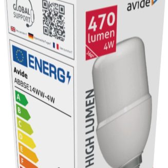 Avide LED Bright Stick Bulb T37 4W E14 WW 3000K