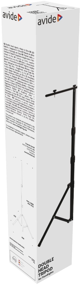 Avide Flood Light Tripod Double