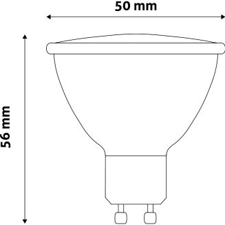 Avide LED Σπότ Αλουμίνιο + Πλαστικό 7W GU10 36° Λευκό 4000K Υψηλής Φωτεινότητας