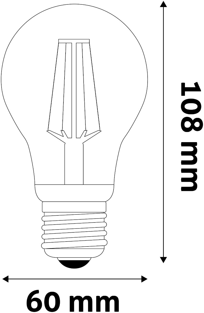 Avide LED Filament Κοινή 9W E27 360° Θερμό 2700K Υψηλής Φωτεινότητας Ντιμαριζόμενο - Image 3