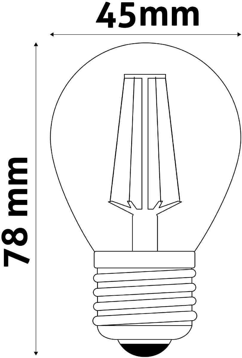 Avide LED Filament Σφαιρική 6W E27 360° Λευκό 4000K Υψηλής Φωτεινότητας - Image 3