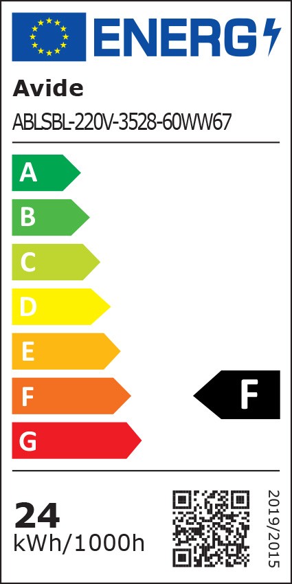 Avide LED Ταινία Blister 220V 4.8W SMD3528 60LED 2700K IP67 5m - Image 2
