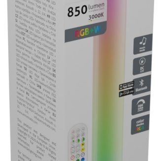 Avide LED Φωτιστικό Δαπέδου Digital RGB + 3000K BT με Αισθητήρα Μουσικής