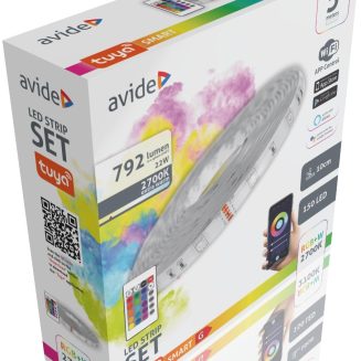 Avide LED Ταινία Blister 12V 22W SMD5050 30LED RGB+2700K IP65 5m WIFI TUYA + IR