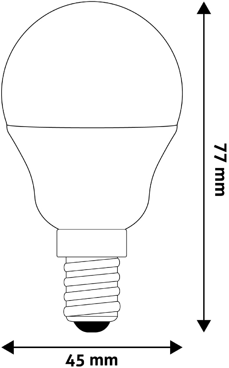 Avide LED Σφαιρική G45 4.5W E14 Ψυχρό 6400K Υψηλής Φωτεινότητας - Image 3
