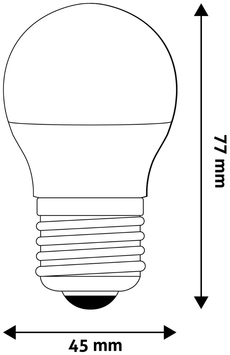 Avide LED Σφαιρική G45 6.5W E27 Λευκό 4000K Υψηλής Φωτεινότητας - Image 3