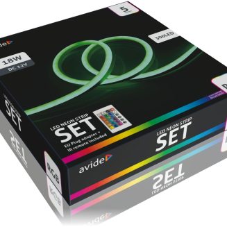 Avide LED Ταινία Neon RGB 12V με Τηλεχειριστήριο 5m