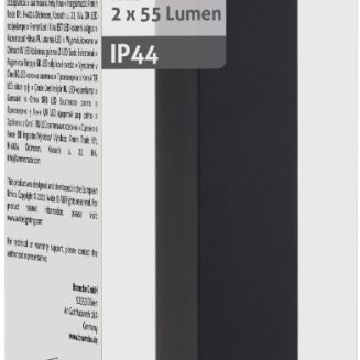 Avide Outdoor Post Lamp Jolla LED 2W WW 500mm IP44 Black