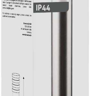 Avide Outdoor Post Lamp Sunset LED 1.5W WW 500mm IP44 Satin Nickel