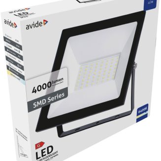 Avide LED Προβολέας Slim SMD  50W Ψυχρό 6400K Value