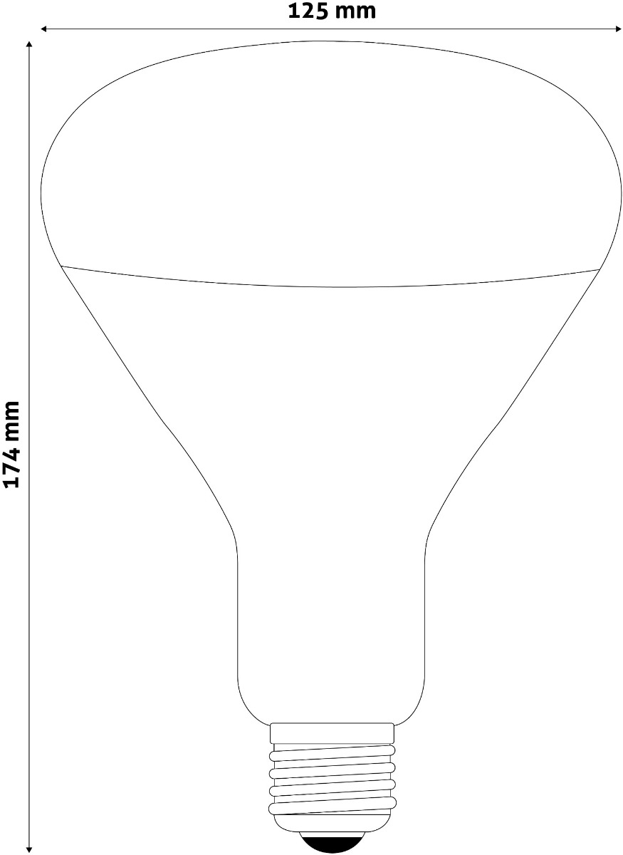 Avide Λάμπα Υπερύθρων E27 100W Full Κόκκινο - Image 4