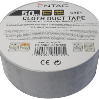 Entac Cloth Duct tape 0.18x50mm Grey 50m