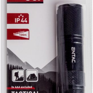 Entac Φακός 1W 9LED ALU Μαύρο 3xAAA (περιλαμβάνει)