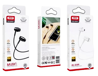 XO EP57 in-ear 3.5mm Handsfree Μαύρο - Image 9