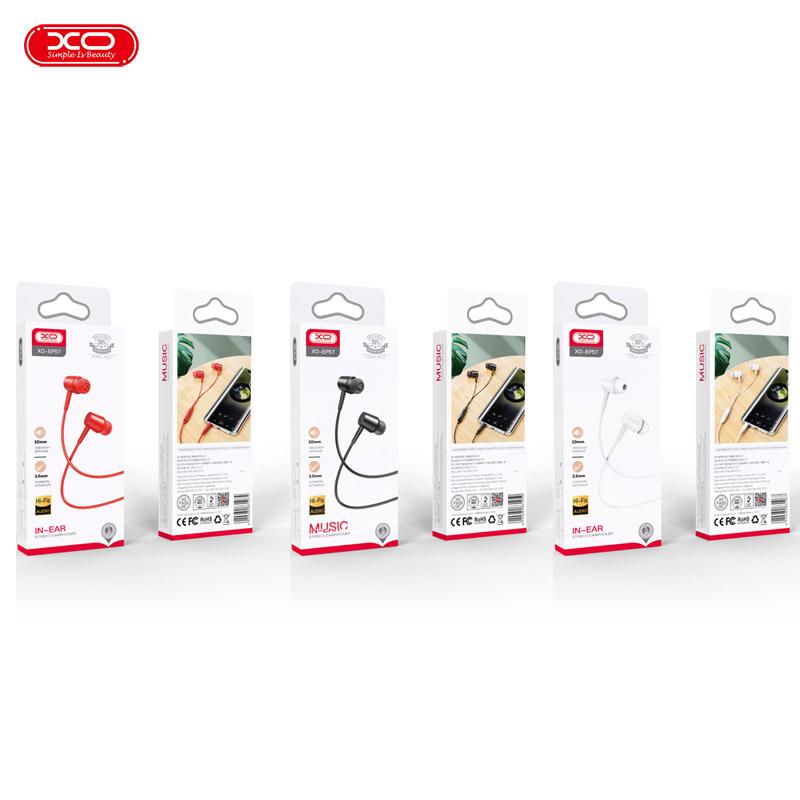 XO EP57 in-ear 3.5mm Handsfree Μαύρο - Image 4