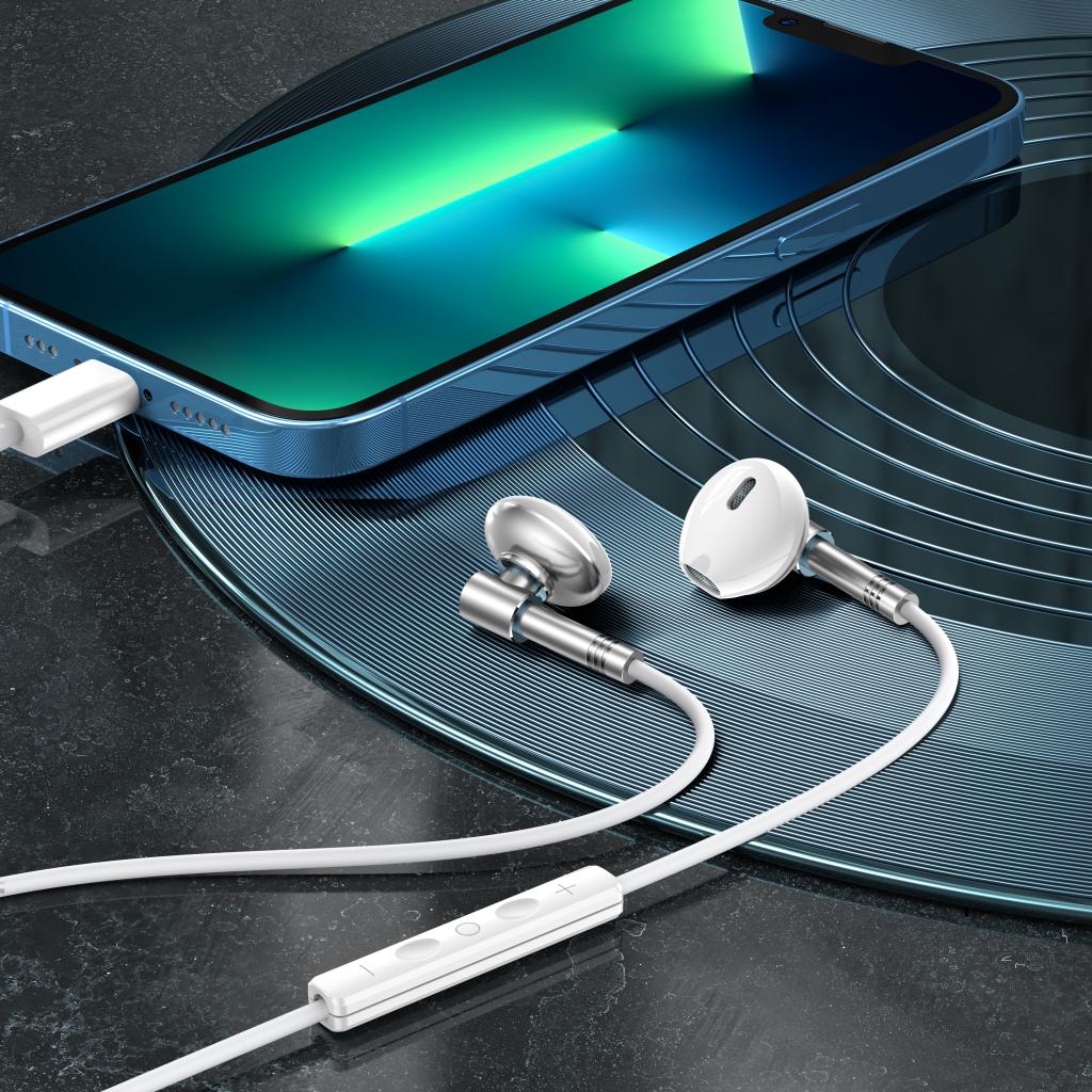 XO EP61 Handsfree Lighting Silver - Image 2