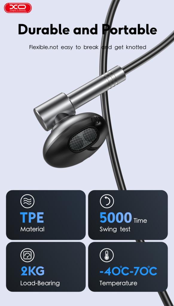 XO EP61 Handsfree Lighting Silver - Image 8