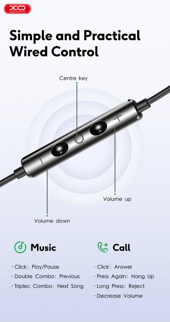 XO EP61 Handsfree Lighting Silver - Image 9