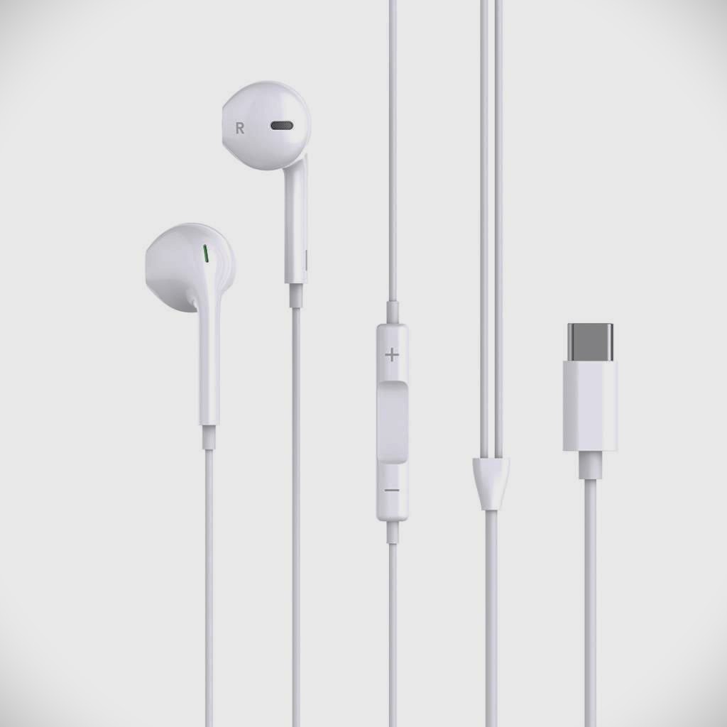 XO EP72 Original Series Second Generation Type-C Digital Decoded Half In ear Earphone White - Image 3