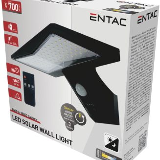 Entac Solar Plastic Wall Lamp 4W SMD with PIR