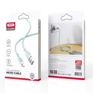 XO NB208 Liquid Silicone Data Micro Cable 1m Green