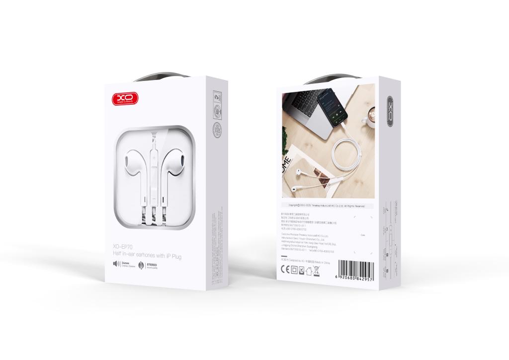 XO EP70 Original Series Cracked Lightning Digital Call Earphones - Image 4