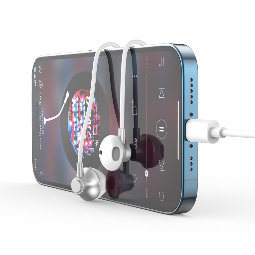 XO EP71 original series cracked version Lightning in ear metal digital call earphones - Image 7