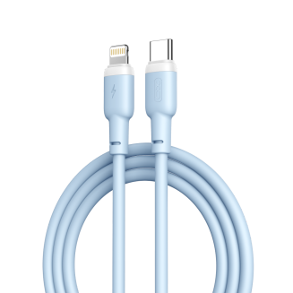 XO NB208 Liquid Silicone Data Lightning Cable 1m Blue