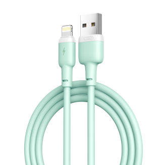 XO NB208 Liquid Silicone Data Lightning Cable 1m Green