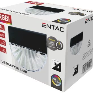 Entac Solar Fence Plastic Lamp WW+RGB