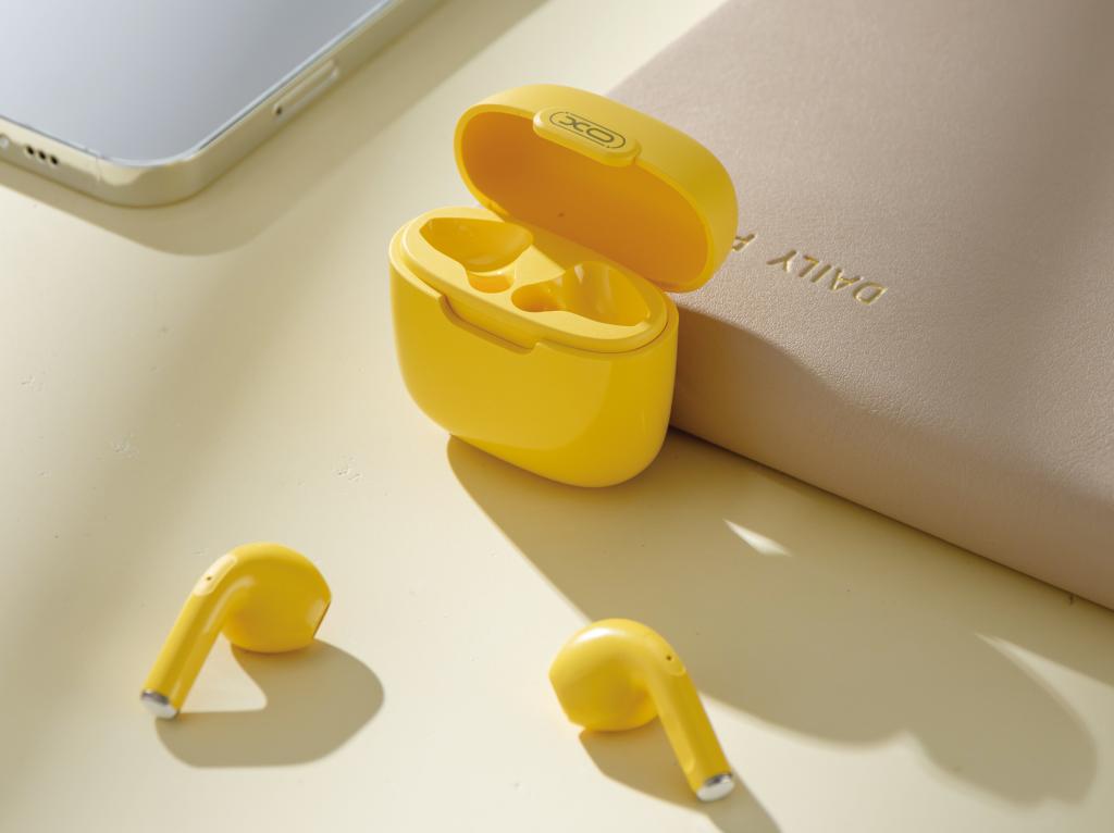 XO X23 TWS Bluetooth headset Yellow - Image 4