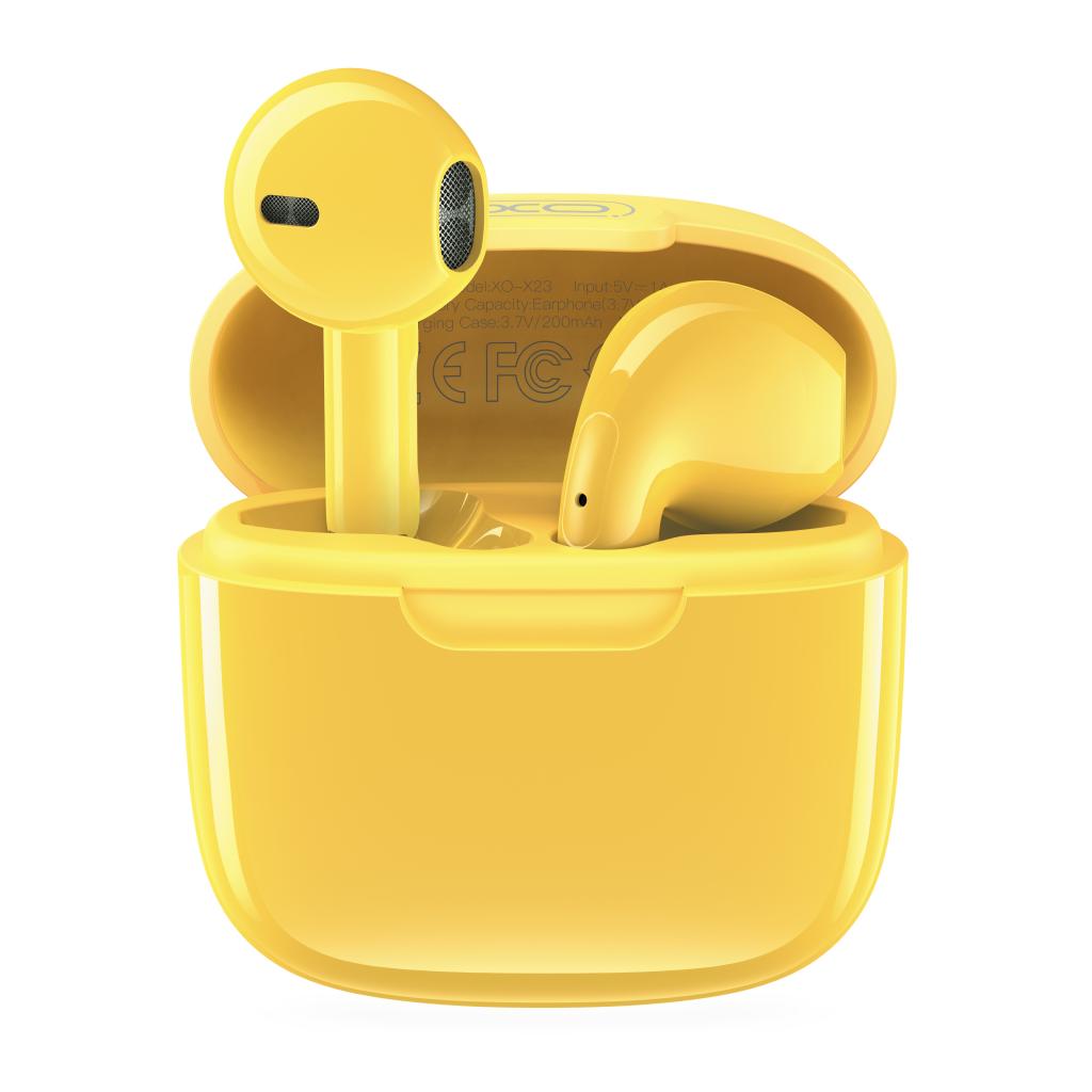 XO X23 TWS Bluetooth headset Yellow - Image 3