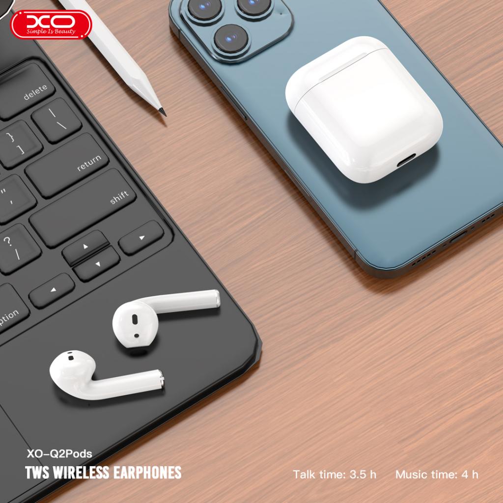 XO Q2 Pods Bluetooth headset (2nd generation Full configuration with ear sensor and wireless charging function) - Image 2