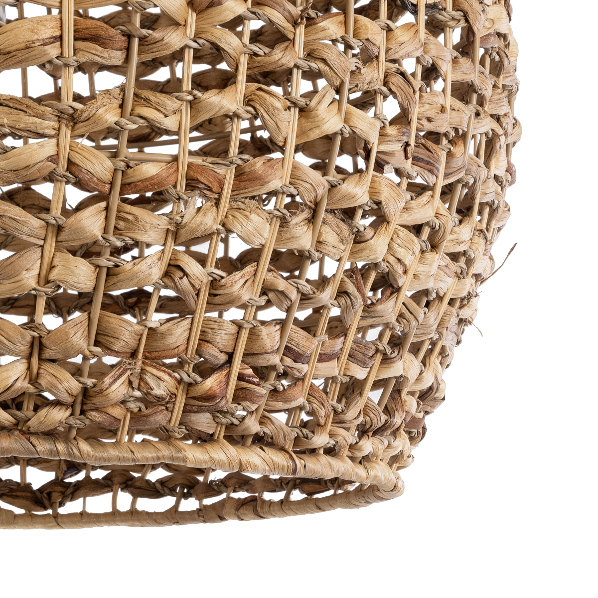 GloboStar® CLOVER 01851 Boho Κρεμαστό Φωτιστικό Οροφής Μονόφωτο 1 x E27 AC220-240V IP20 - Φ60 x Υ50cm - Καφέ Ξύλινο Μπαμπού Πλέγμα Καμπάνα - 5 Χρόνια Εγγύηση - Image 8