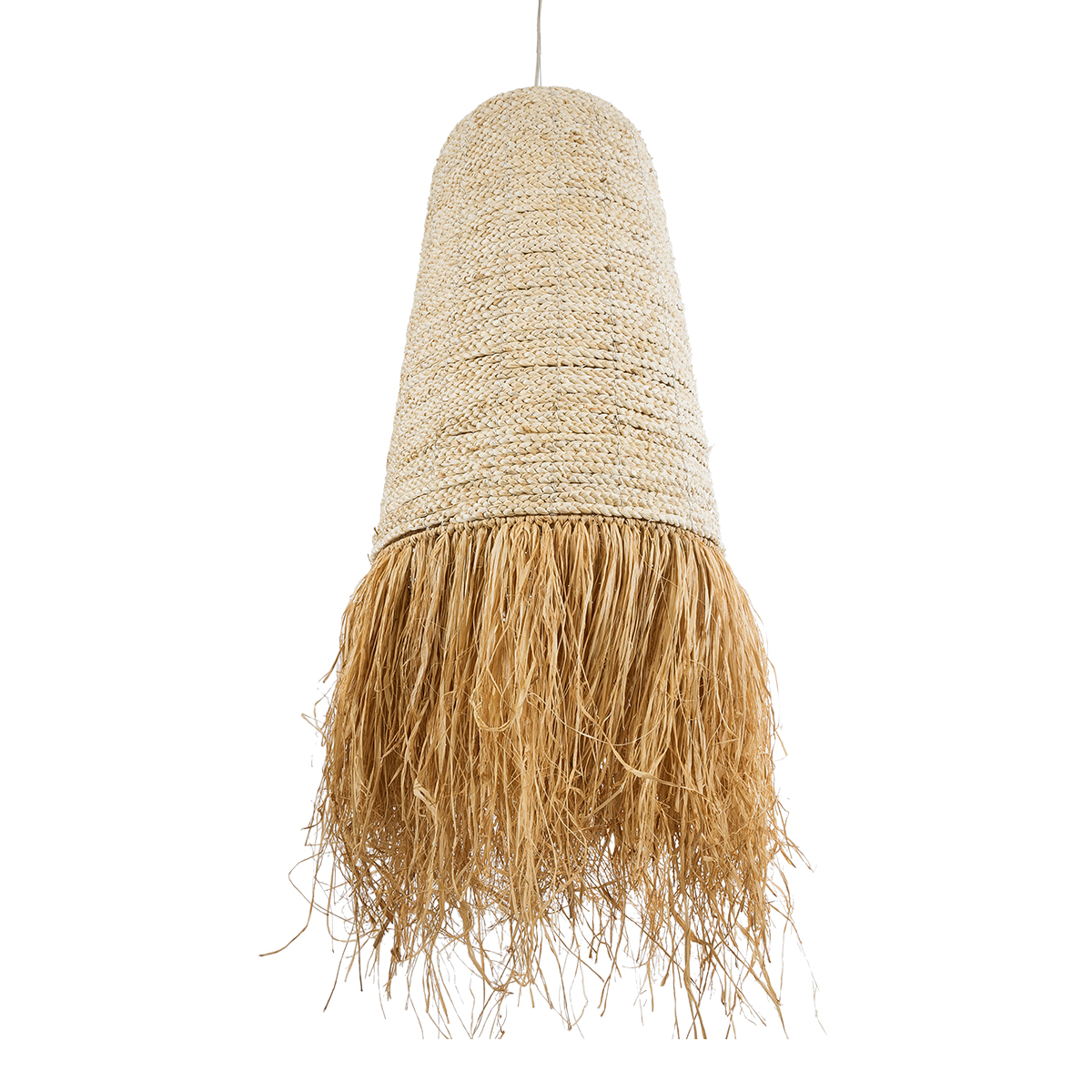 GloboStar® AREMBEPE 02171 Boho Επιτραπέζιο Φωτιστικό Μονόφωτο 1 x E27 AC220-240V IP20 - Φ50 x Υ150cm - Μπεζ Φυσική Ράφια Νήμα Πλέγμα Καμπάνα - 5 Χρόνια Εγγύηση - Image 6