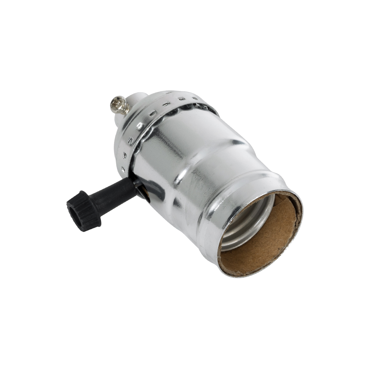GloboStar® 78965 Ντουί Vintage Industrial Retro E27 με Διακόπτη ON/OFF - Ασημί - Μ5.5 x Π3.6 x Υ7cm - Image 2