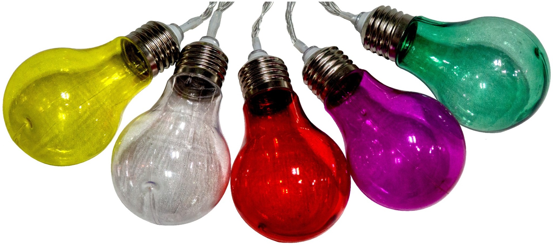Avide Outdoor Solar Multicolor Transparent String 5m, Warm White IP44, 1,2V - Image 3
