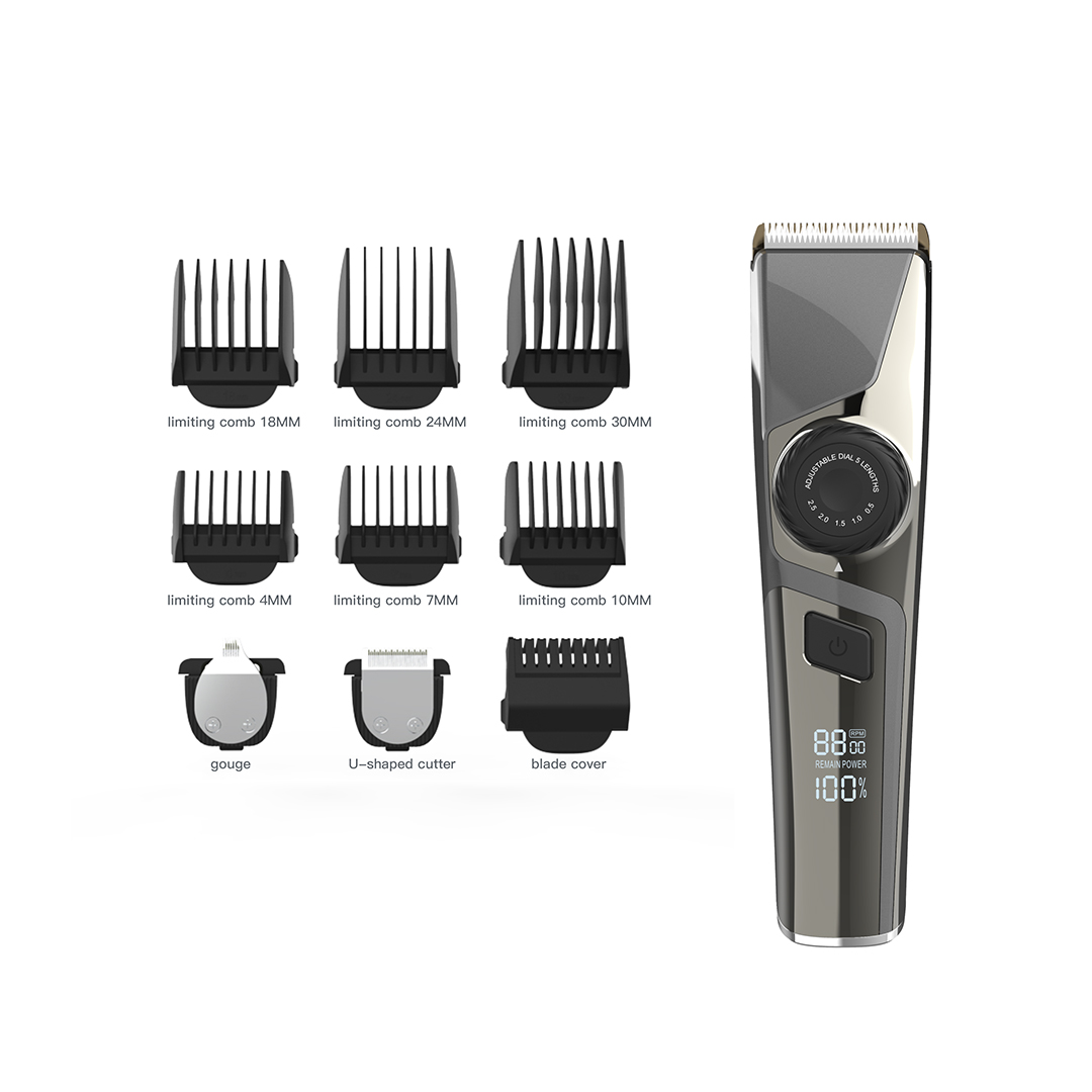 XO CF16 Digital Display Barber Hair Clipper - Image 3