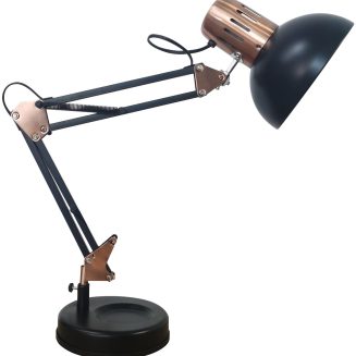 Avide Basic Φωτιστικό Γραφείου Vintage Μαύρο