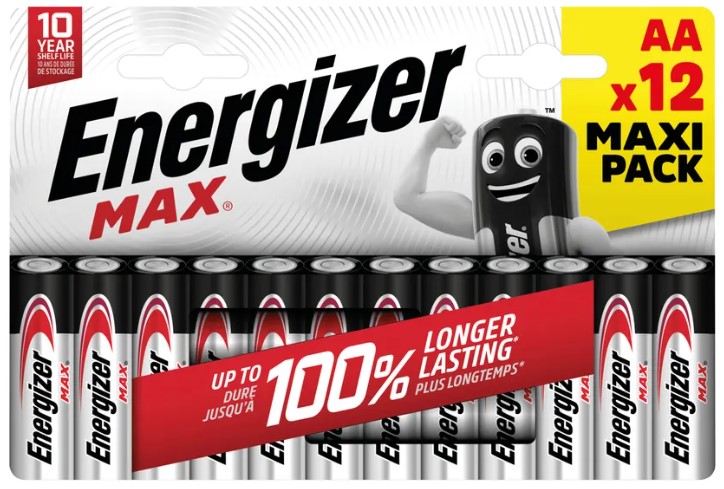 Energizer Max Αλκαλική AA (12τμχ)