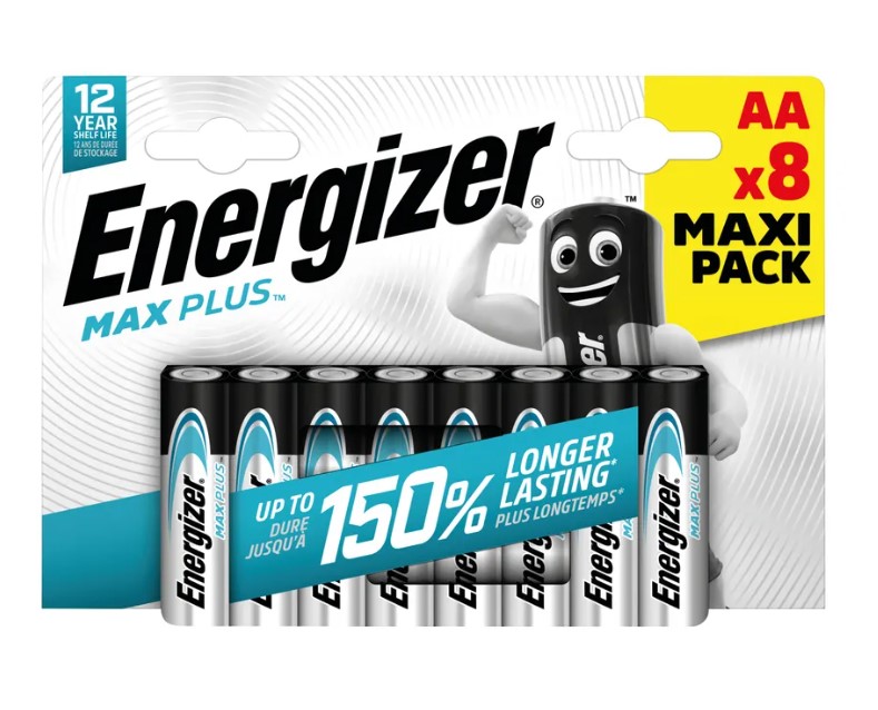 Energizer Max Plus Αλκαλική ΑΑ (8τμχ)