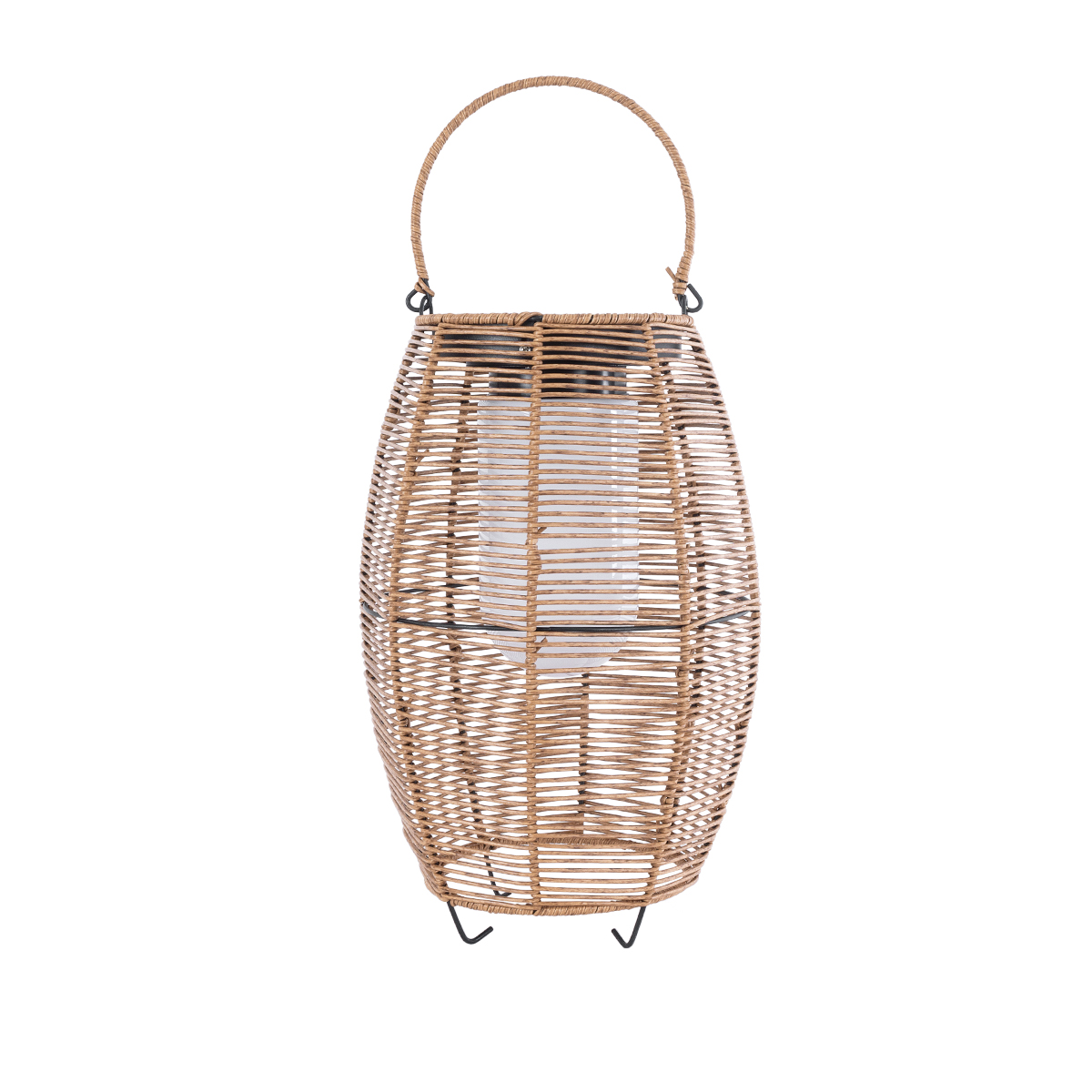 GloboStar® HESPELER 02305 Boho Αυτόνομο Ηλιακό Κρεμαστό/Επιτραπέζιο Φωτιστικό Φαναράκι LED SMD 5W 200lm - Φ25 x Υ45cm - με Ενσωματωμένη Μπαταρία 600mAh - Φωτοβολταϊκό Πάνελ και Αισθητήρα Ημέρας-Νύχτας με Ασύρματο Χειριστήριο IR Μπεζ Μπαμπού Αδιάβροχο IP65 Θερμό Λευκό 3000K - 5 Χρόνια Εγγύηση - Image 4