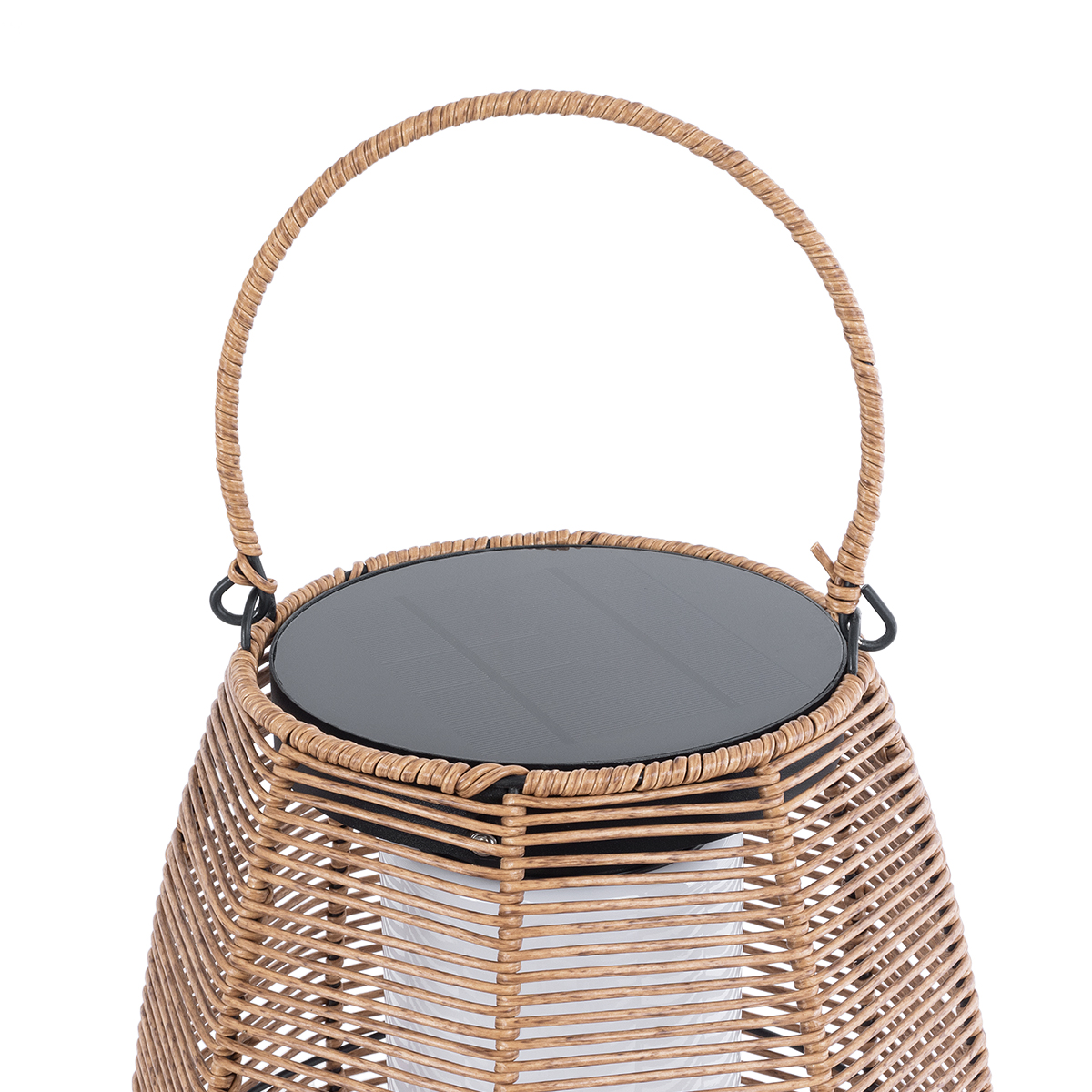 GloboStar® HESPELER 02305 Boho Αυτόνομο Ηλιακό Κρεμαστό/Επιτραπέζιο Φωτιστικό Φαναράκι LED SMD 5W 200lm - Φ25 x Υ45cm - με Ενσωματωμένη Μπαταρία 600mAh - Φωτοβολταϊκό Πάνελ και Αισθητήρα Ημέρας-Νύχτας με Ασύρματο Χειριστήριο IR Μπεζ Μπαμπού Αδιάβροχο IP65 Θερμό Λευκό 3000K - 5 Χρόνια Εγγύηση - Image 6