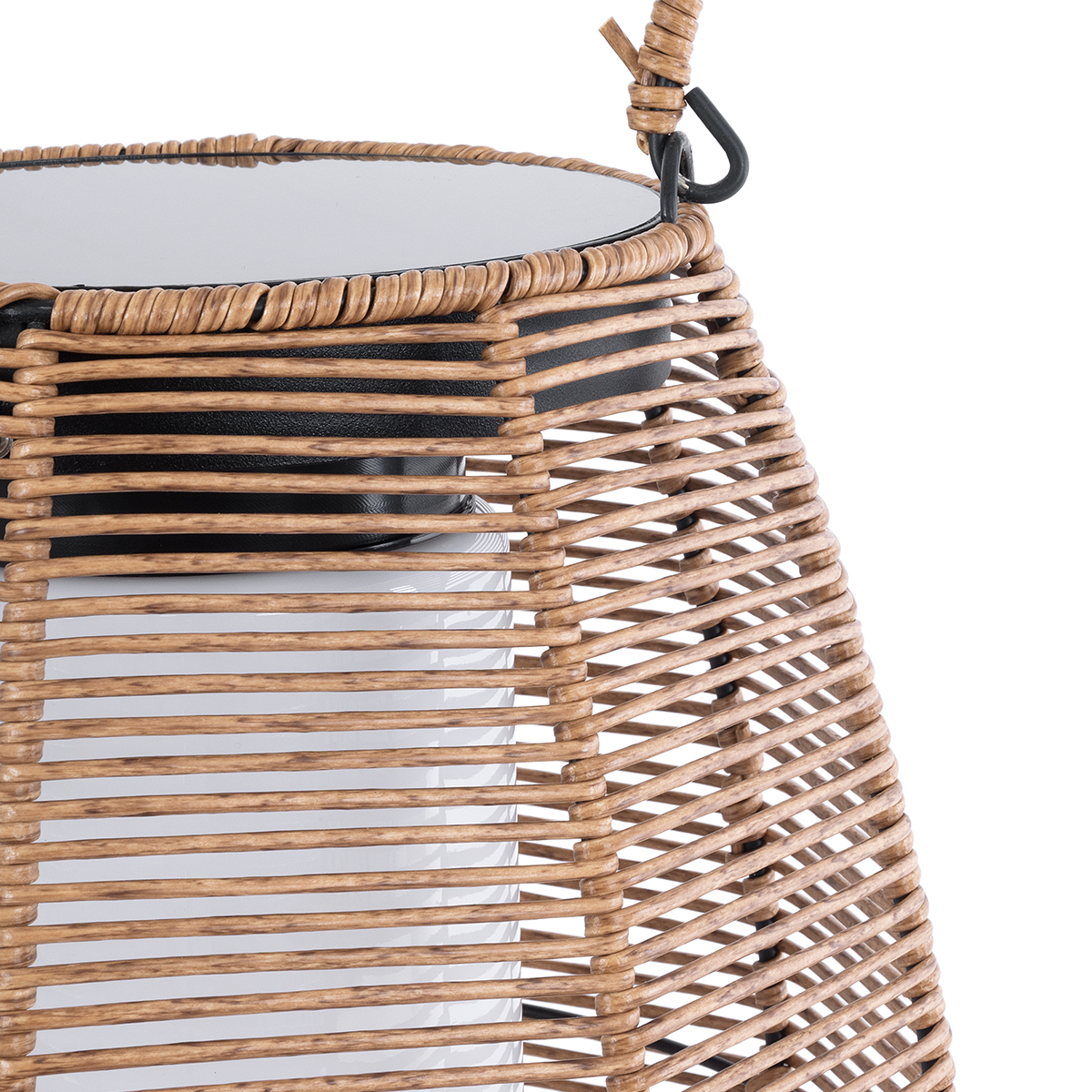 GloboStar® HESPELER 02305 Boho Αυτόνομο Ηλιακό Κρεμαστό/Επιτραπέζιο Φωτιστικό Φαναράκι LED SMD 5W 200lm - Φ25 x Υ45cm - με Ενσωματωμένη Μπαταρία 600mAh - Φωτοβολταϊκό Πάνελ και Αισθητήρα Ημέρας-Νύχτας με Ασύρματο Χειριστήριο IR Μπεζ Μπαμπού Αδιάβροχο IP65 Θερμό Λευκό 3000K - 5 Χρόνια Εγγύηση - Image 7