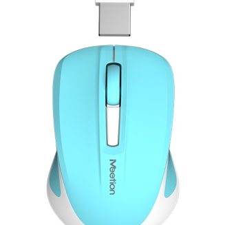 Silent Mini 2.4G Οπτικό Ασύρματο Ποντίκι (Κυανό)