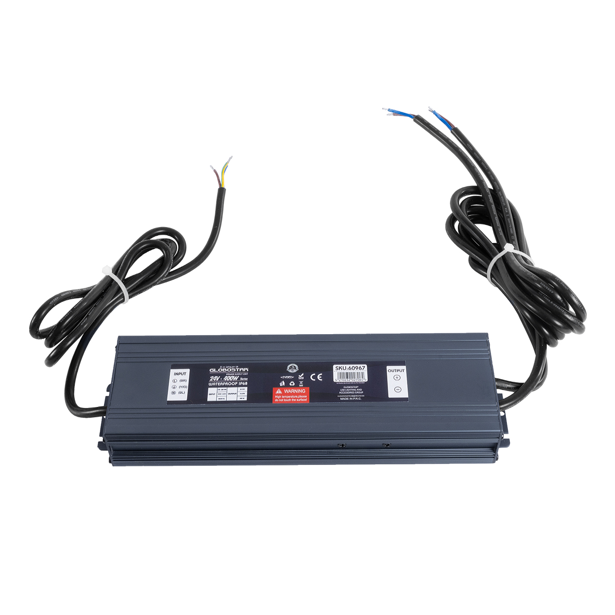 GloboStar® 60967 Αδιάβροχο Τροφοδοτικό SELV για Προϊόντα Φωτισμού LED 400W 16.67A - AC 220-240V σε DC 24V με 1.2m VDE Καλώδιο Παροχής & Εξόδου Τροφοδοσίας - Αδιάβροχο IP68 - M25.5 x W7.5 x H4cm - 3 Χρόνια Εγγύηση - Image 4